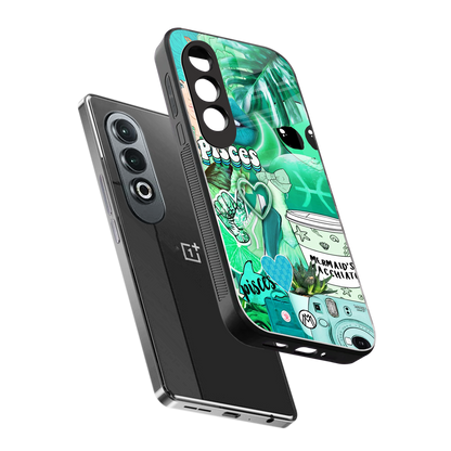 pisces aesthetic collage back phone cover | glass case for oneplus nord ce 4