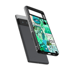 pisces aesthetic collage back phone cover | glass case for google pixel 6 pro