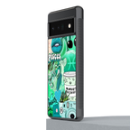 pisces aesthetic collage back phone cover | glass case for google pixel 6 pro