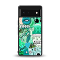 pisces aesthetic collage back phone cover | glass case for google pixel 6