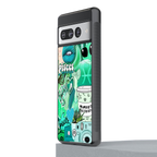 pisces aesthetic collage back phone cover | glass case for google pixel 7 pro