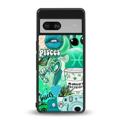 pisces aesthetic collage back phone cover | glass case for Google Pixel 7A