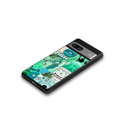 pisces aesthetic collage back phone cover | glass case for Google Pixel 7A