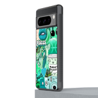pisces aesthetic collage back phone cover | glass case for google pixel 8 pro