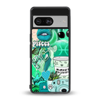 pisces aesthetic collage back phone cover | glass case for Google Pixel 8