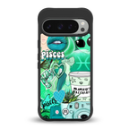 pisces aesthetic collage back phone cover | glass case for google pixel 9 pro