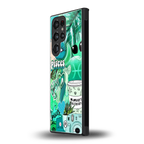 pisces aesthetic collage back phone cover | glass case for samsung galaxy s24 ultra