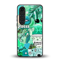 pisces aesthetic collage back phone cover | glass case for samsung galaxy s24 fe