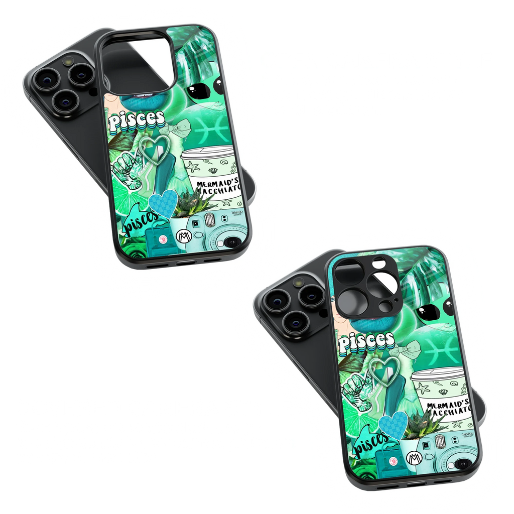 Trendy Glass Back Mobile Case for iPhone, Samsung, Redmi, OnePlus, Google Pixel, Motorola
