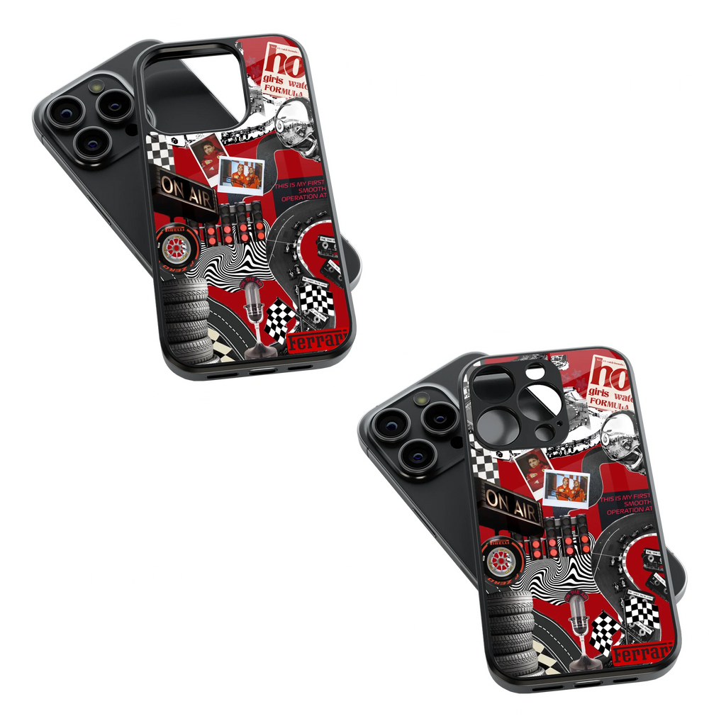 Trendy Glass Back Mobile Case for iPhone, Samsung, Redmi, OnePlus, Google Pixel, Motorola