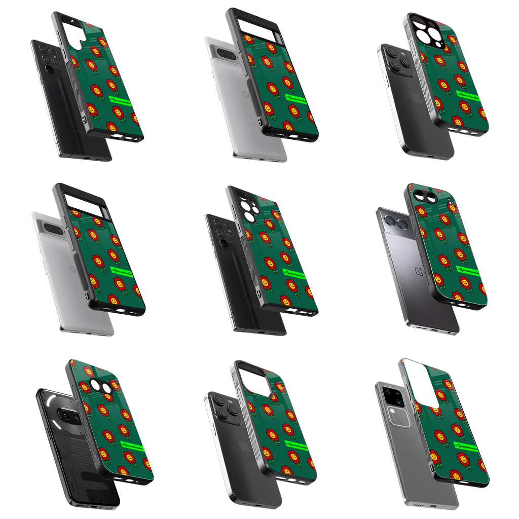 Durable Glass Back Mobile Case for iPhone, Samsung, OnePlus, Google Pixel, Redmi, Vivo, Oppo