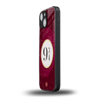 platform nine and three-quarters back phone cover | glass case for iphone 13 mini