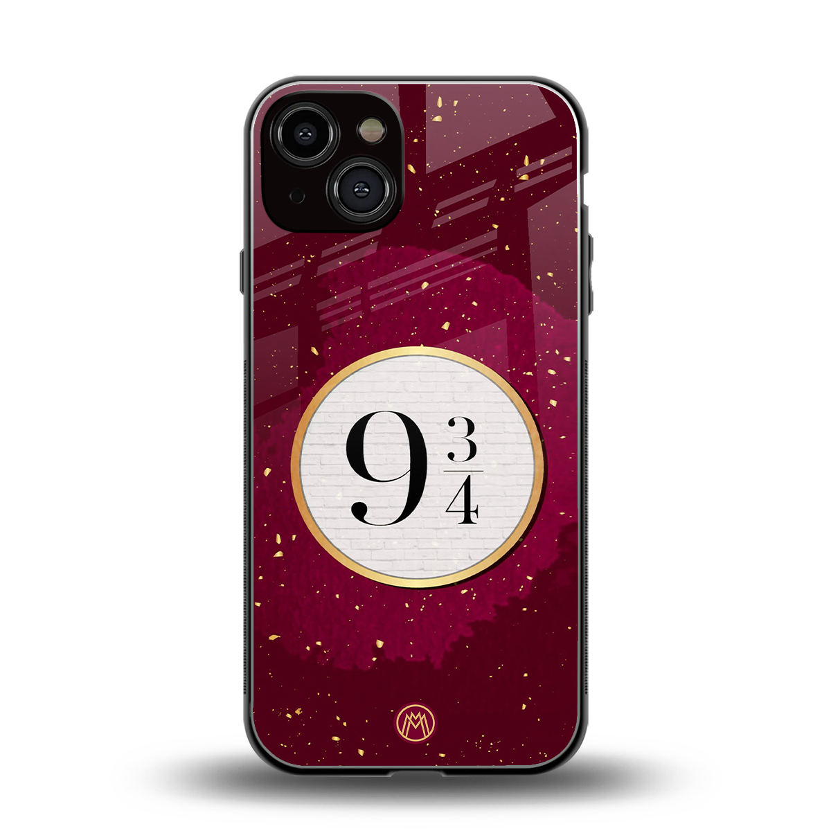 platform nine and three-quarters back phone cover | glass case for iphone 13