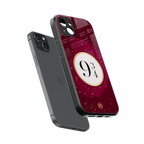 platform nine and three-quarters back phone cover | glass case for iphone 14 plus
