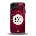 platform nine and three-quarters back phone cover | glass case for iphone 15