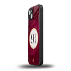 platform nine and three-quarters back phone cover | glass case for iphone 15