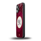 platform nine and three-quarters back phone cover | glass case for iphone 16