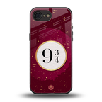 platform nine and three-quarters back phone cover | glass case for iphone 16e