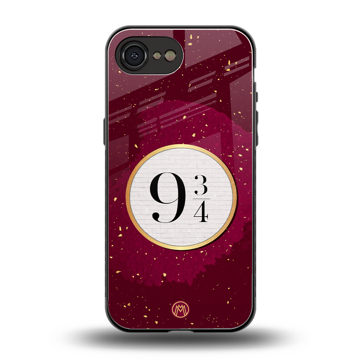 platform nine and three-quarters back phone cover | glass case for iphone 16e