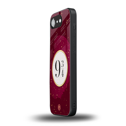 platform nine and three-quarters back phone cover | glass case for iphone 16e