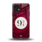 platform nine and three-quarters back phone cover | glass case for nothing phone 1