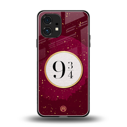 platform nine and three-quarters back phone cover | glass case for nothing phone 1