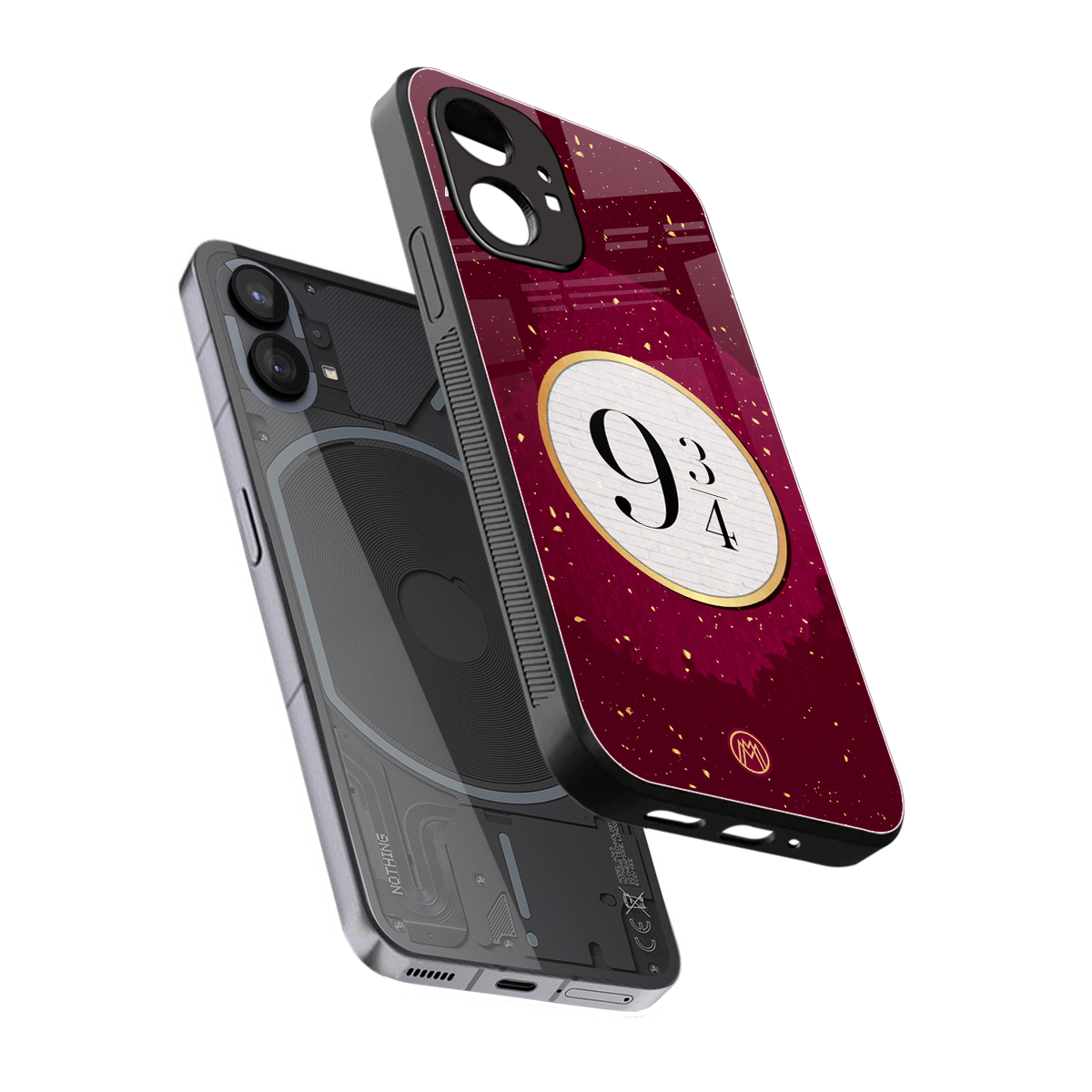 platform nine and three-quarters back phone cover | glass case for nothing phone 1