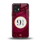 platform nine and three-quarters back phone cover | glass case for nothing phone 2