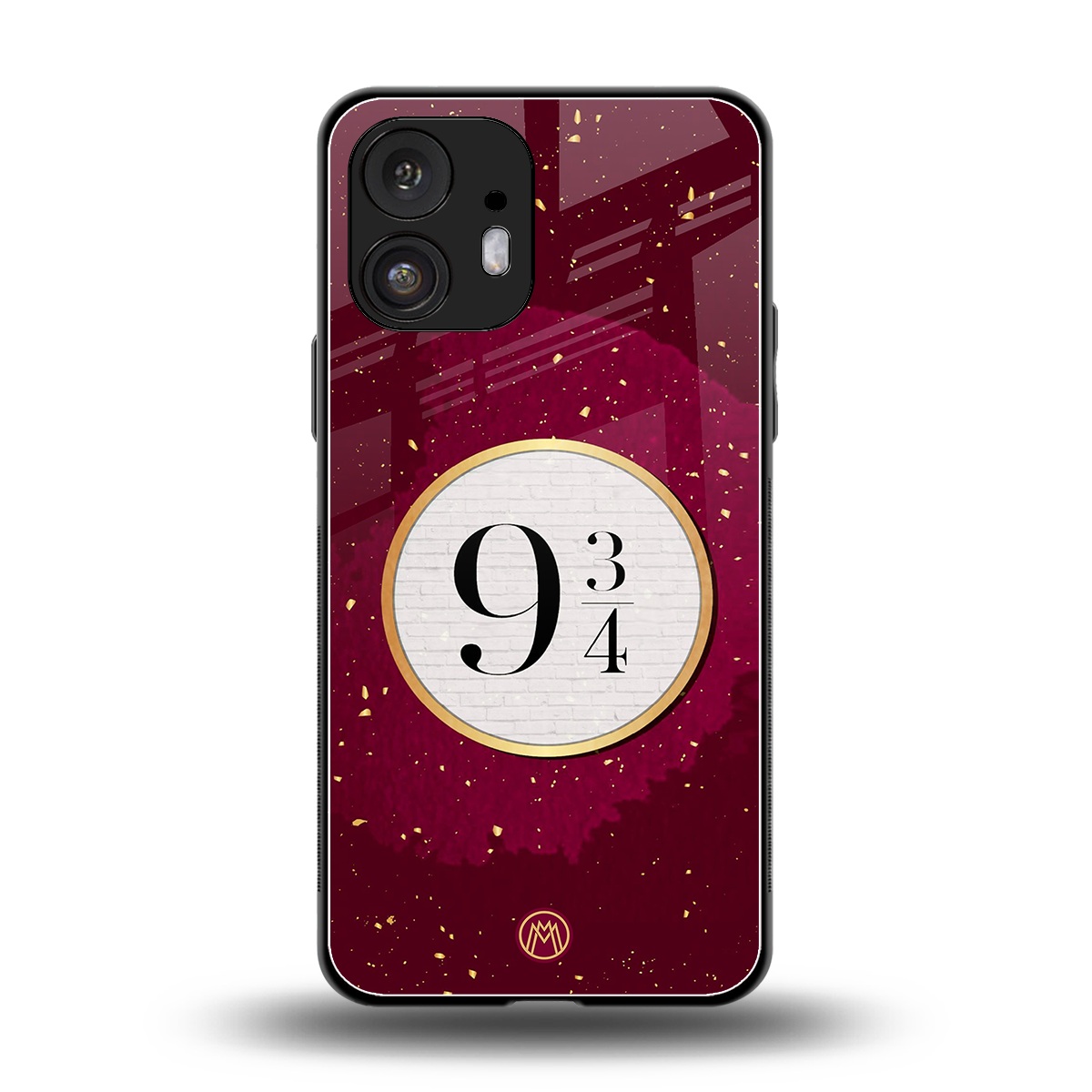 platform nine and three-quarters back phone cover | glass case for nothing phone 2