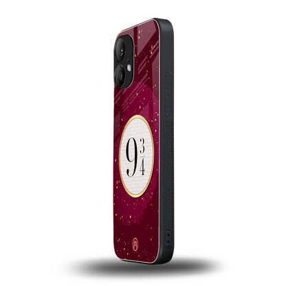 platform nine and three-quarters back phone cover | glass case for nothing phone 2