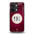 platform nine and three-quarters back phone cover | glass case for oneplus nord 3