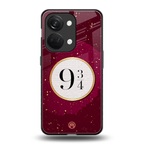 platform nine and three-quarters back phone cover | glass case for oneplus nord 3