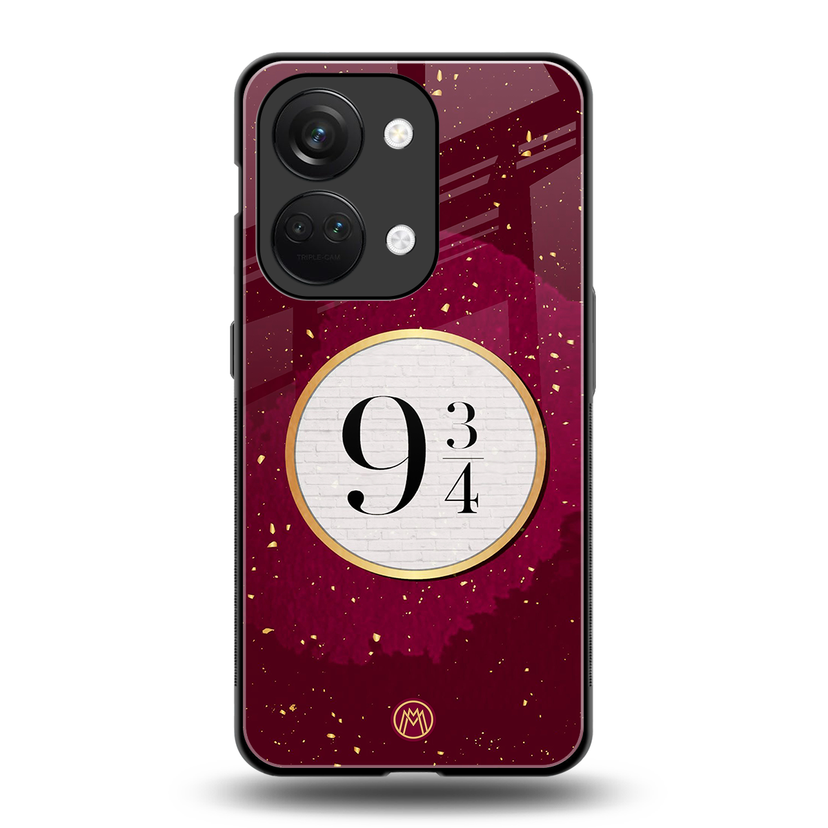 platform nine and three-quarters back phone cover | glass case for oneplus nord 3