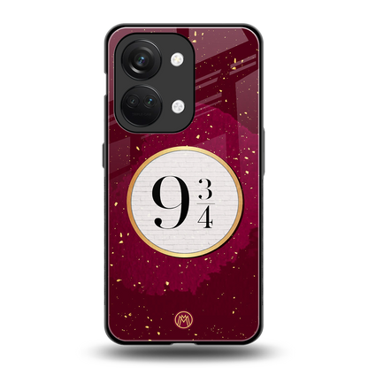 platform nine and three-quarters back phone cover | glass case for oneplus nord 3