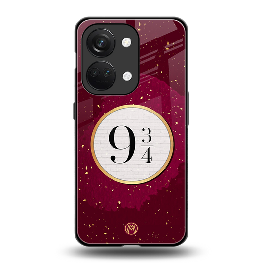 platform nine and three-quarters back phone cover | glass case for oneplus nord 3