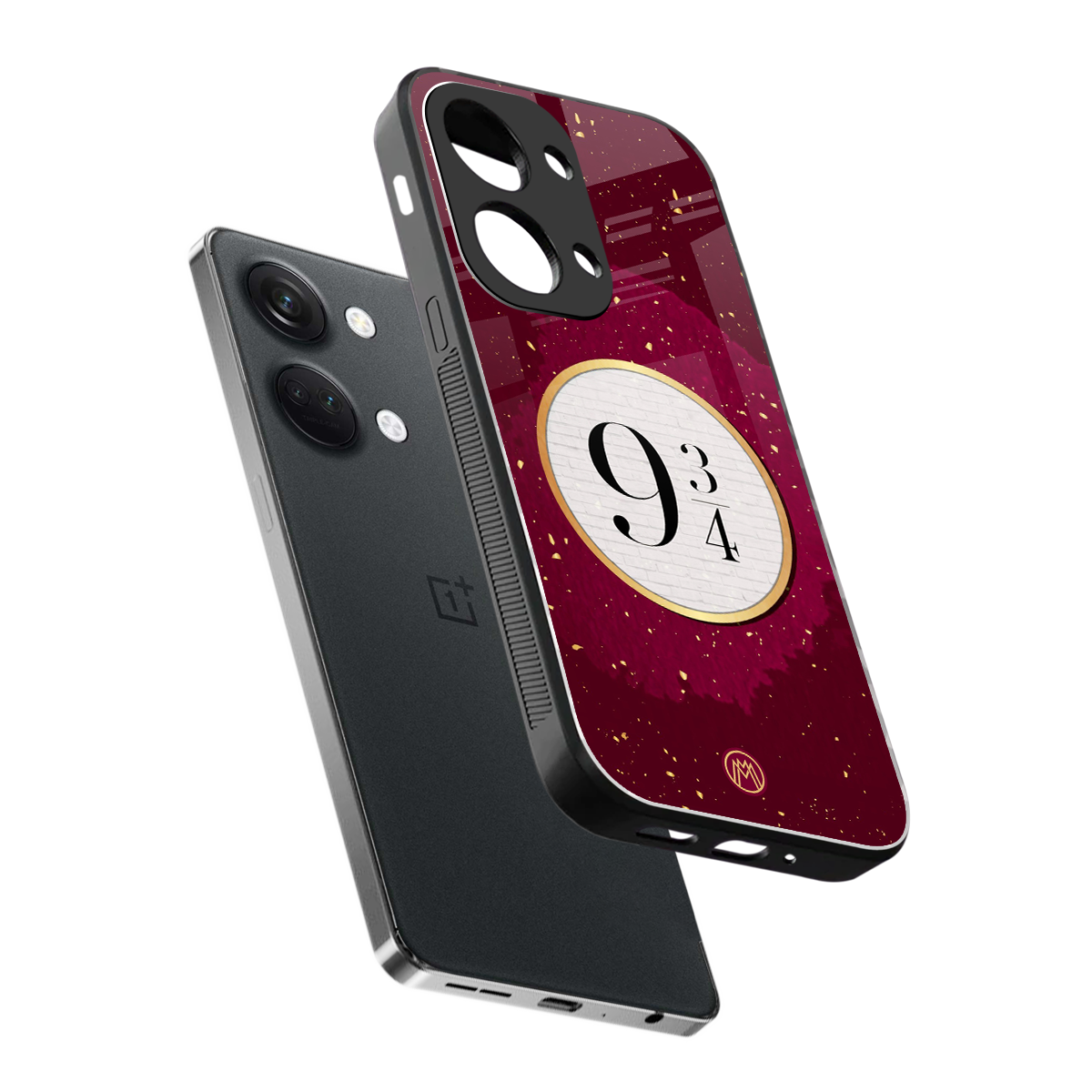 platform nine and three-quarters back phone cover | glass case for oneplus nord 3