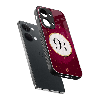 platform nine and three-quarters back phone cover | glass case for oneplus nord 3