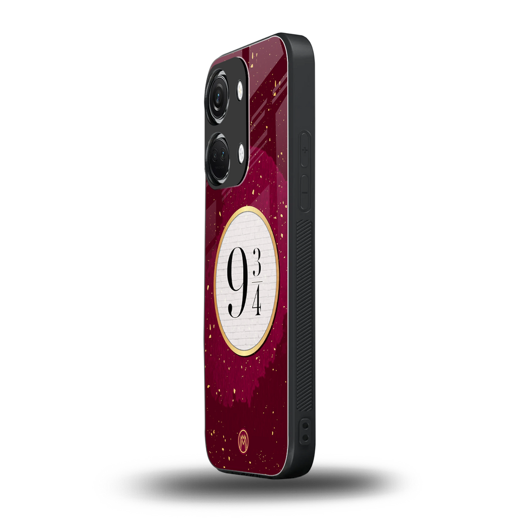 platform nine and three-quarters back phone cover | glass case for oneplus nord 3