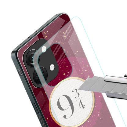 platform nine and three-quarters back phone cover | glass case for oneplus nord 3
