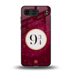 platform nine and three-quarters back phone cover | glass case for oneplus nord 4