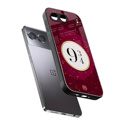 platform nine and three-quarters back phone cover | glass case for oneplus nord 4