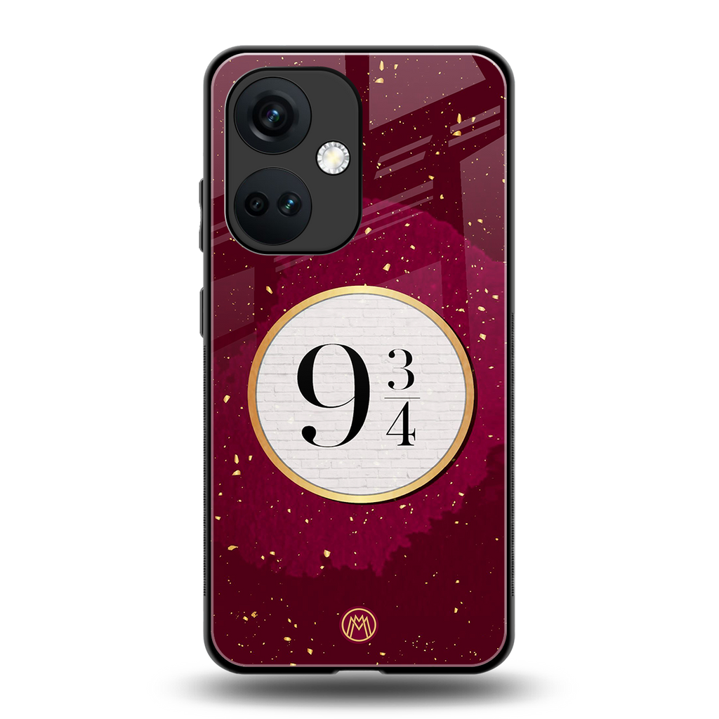 platform nine and three-quarters back phone cover | glass case for oneplus nord ce 3