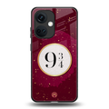 platform nine and three-quarters back phone cover | glass case for oneplus nord ce 3