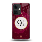 platform nine and three-quarters back phone cover | glass case for oneplus nord ce 3