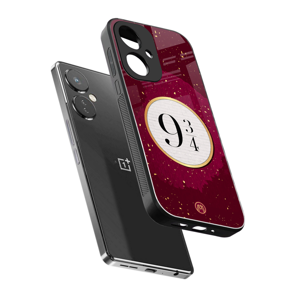 platform nine and three-quarters back phone cover | glass case for oneplus nord ce 3