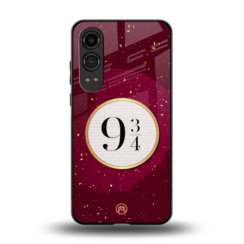 platform nine and three-quarters back phone cover | glass case for oneplus nord ce 4 lite