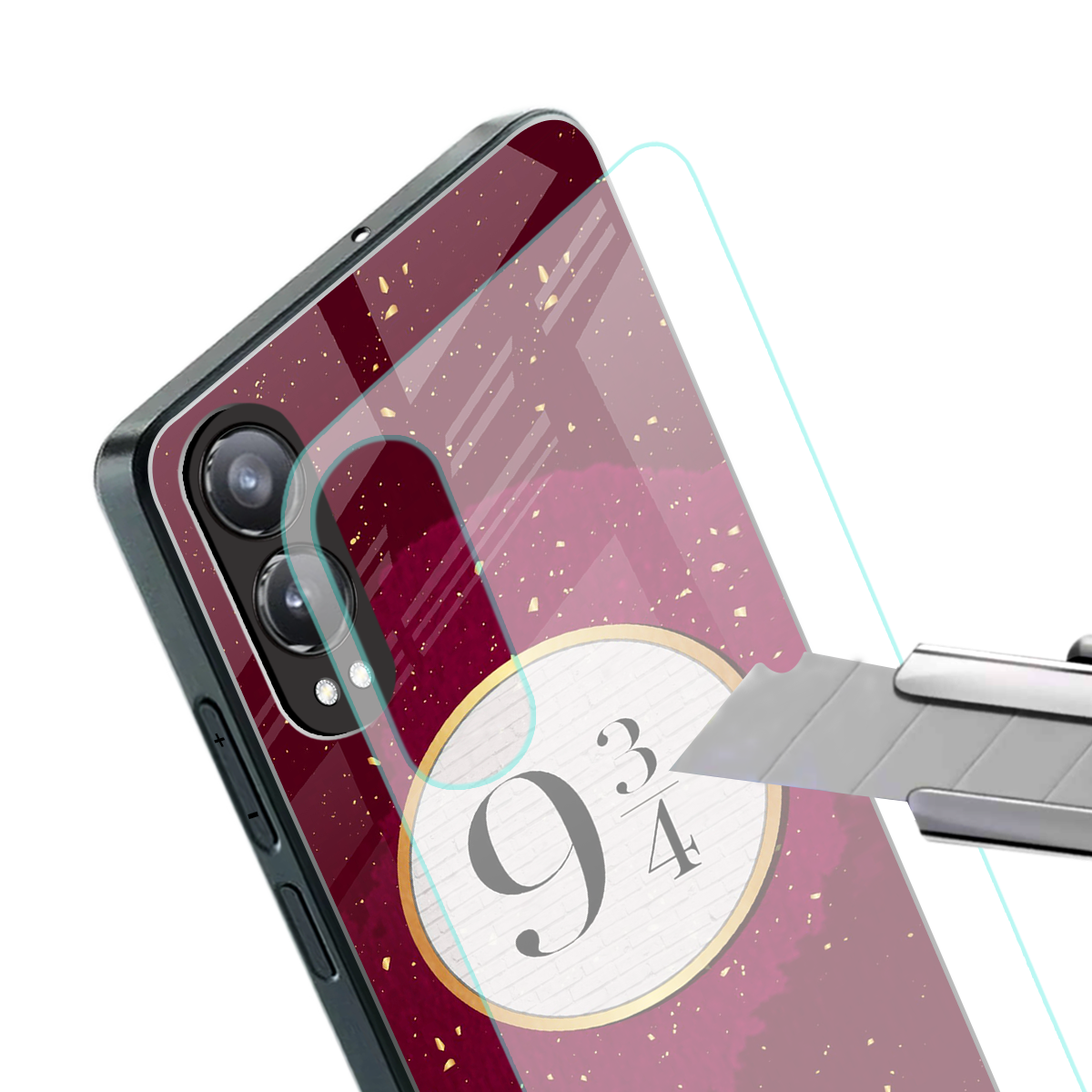 platform nine and three-quarters back phone cover | glass case for oneplus nord ce 4 lite