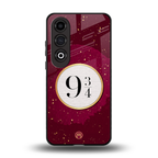 platform nine and three-quarters back phone cover | glass case for oneplus nord ce 4