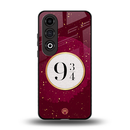 platform nine and three-quarters back phone cover | glass case for oneplus nord ce 4