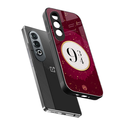 platform nine and three-quarters back phone cover | glass case for oneplus nord ce 4